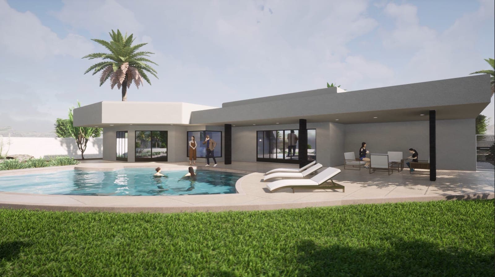 Community Pool Deck