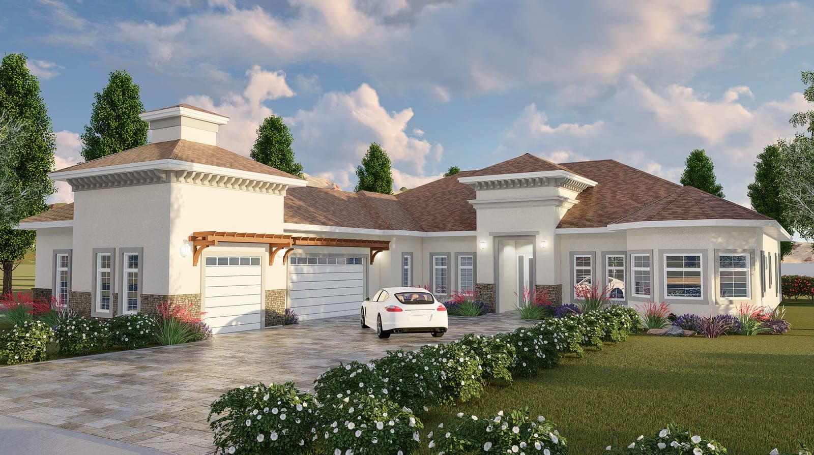 Spanish-Style Residence