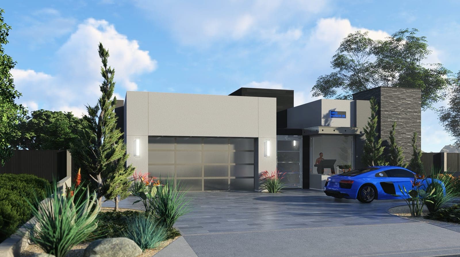 Modern Garage & Residence