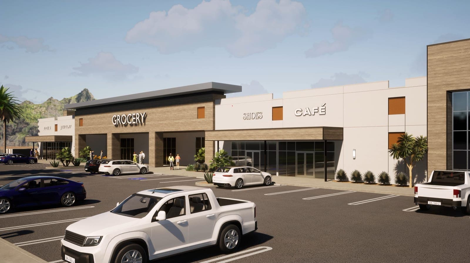 Shopping Center Frontage