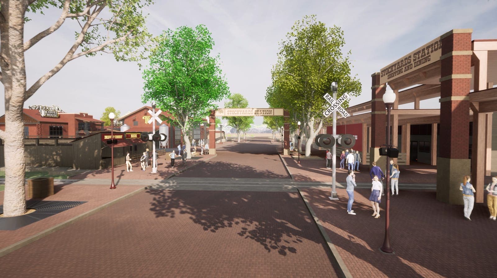 Pedestrian Streetscape