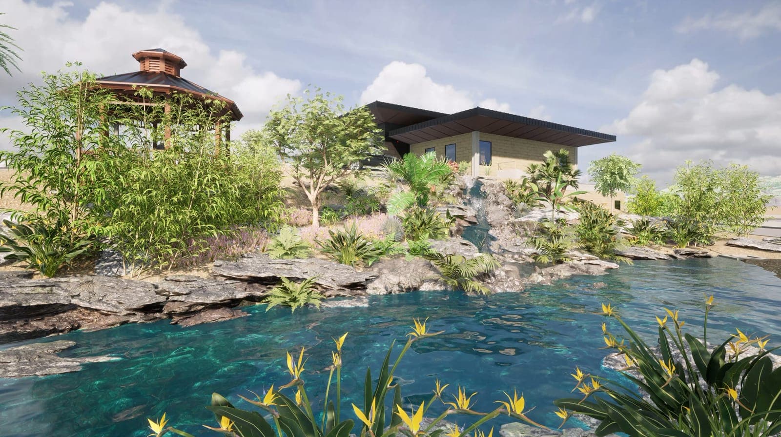 Lagoon Water Feature