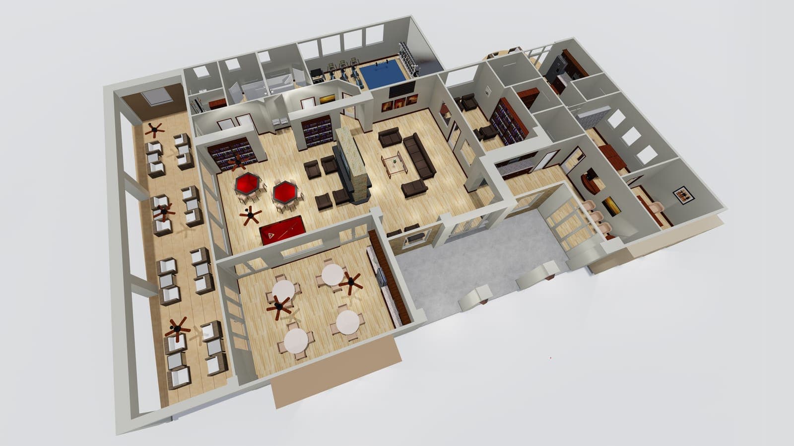 3D Floor Plan Cutaway