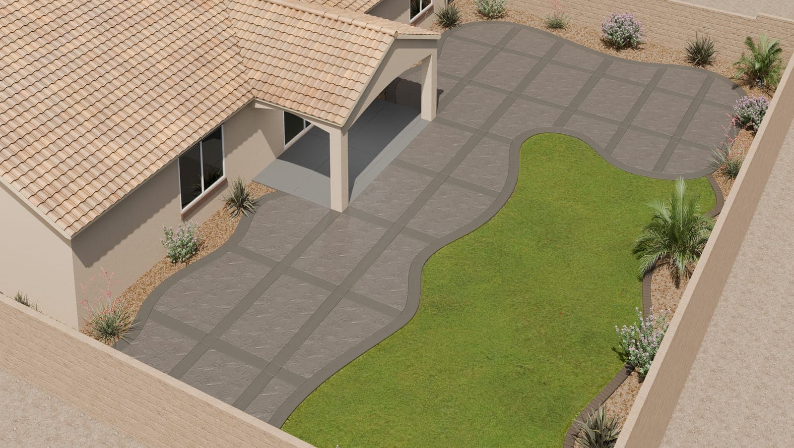 Backyard Plan Aerial