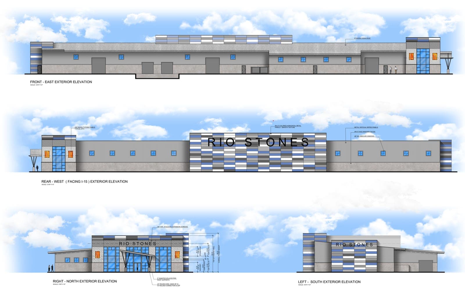 Stone Showroom Elevations
