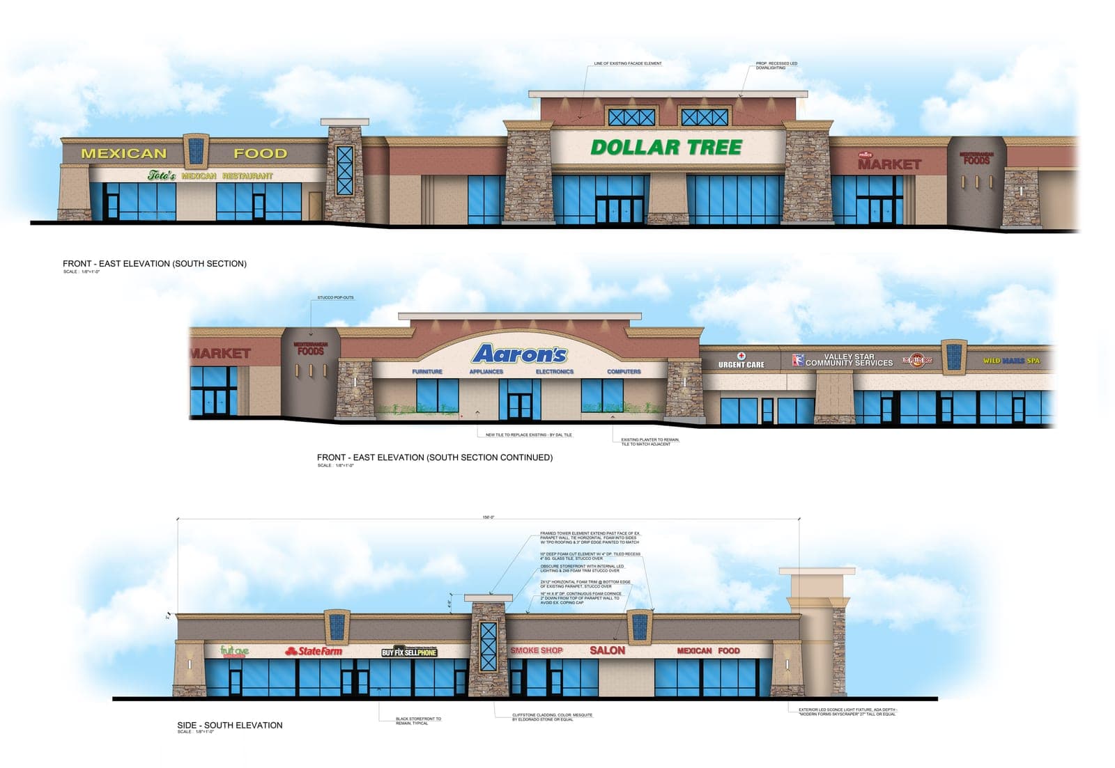 Retail Plaza Facade Renovation
