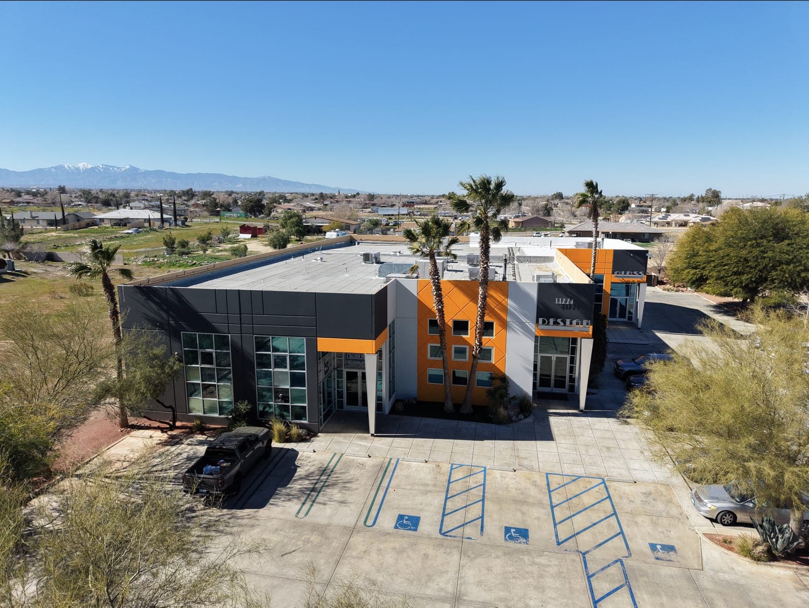 Commercial Office Building Aerial