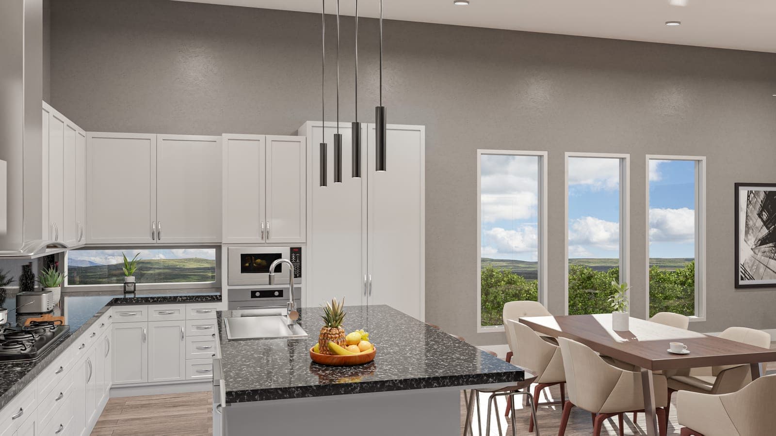 Bright Open Kitchen