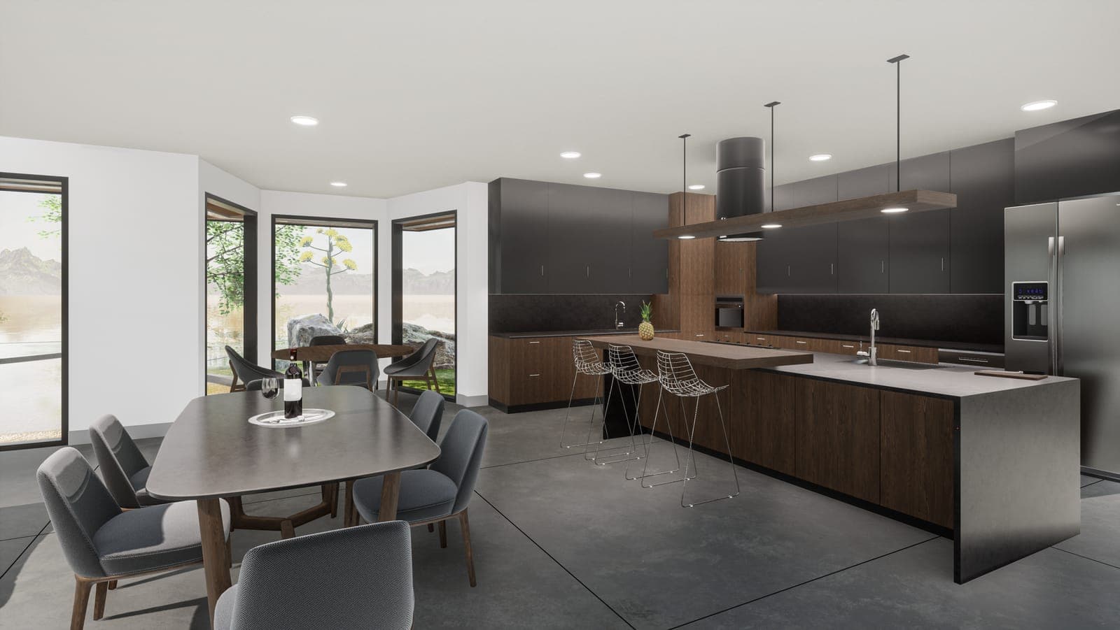 Dark Modern Kitchen