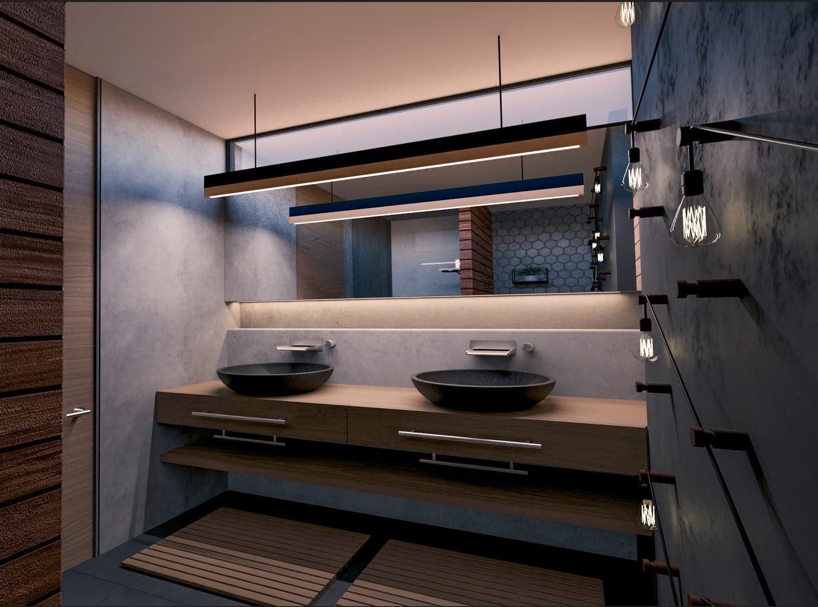 Double-Vanity Bathroom